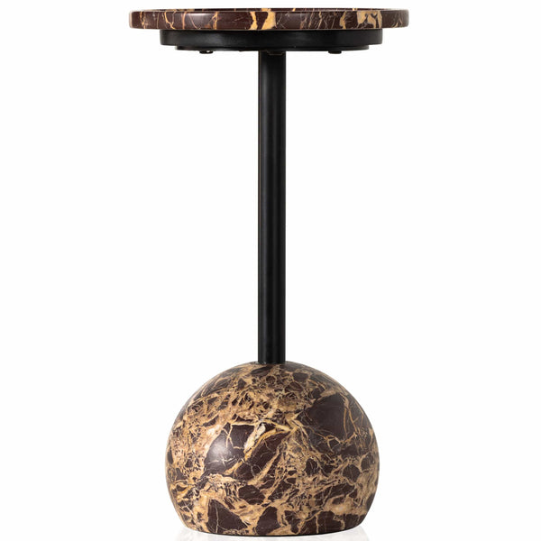 Home Fashion Viola Accent Table Merlot Marble By Four Hands