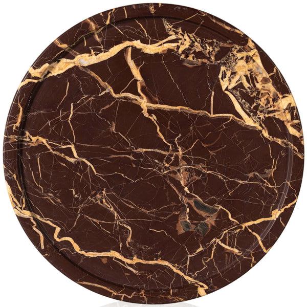 Home Fashion Viola Accent Table Merlot Marble By Four Hands