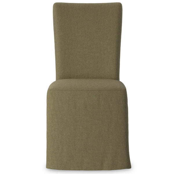 Home Fashion Vista Slipcovered Dining Chair Broadway Olive Set Of 2 By Four Hands