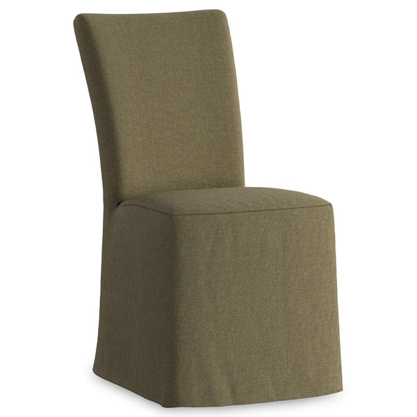 home fashion Vista Slipcovered Dining Chair Broadway Olive Set of 2 by Four Hands
