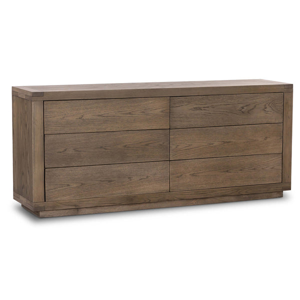 home fashion Warby 6 Drawer Dresser Worn Oak by Four Hands