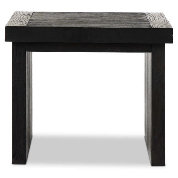 Home Fashion Warby End Table Worn Black Oak By Four Hands