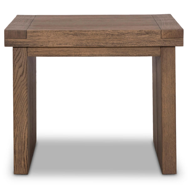 Home Fashion Warby End Table Worn Oak By Four Hands