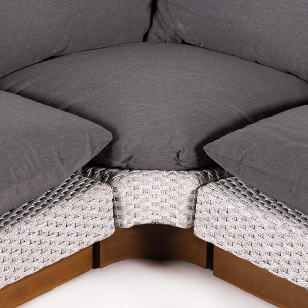 Home Fashion Warner 5 Piece Outdoor Sectional By Four Hands