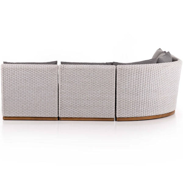 Home Fashion Warner 5 Piece Outdoor Sectional By Four Hands