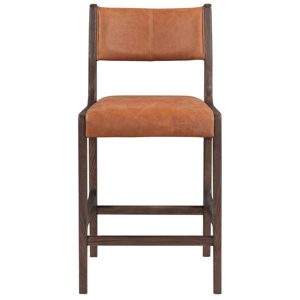 Home Fashion Wayne Leather Bar & Counter Stool Autumn Brown