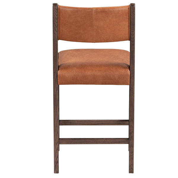 Home Fashion Wayne Leather Bar & Counter Stool Autumn Brown