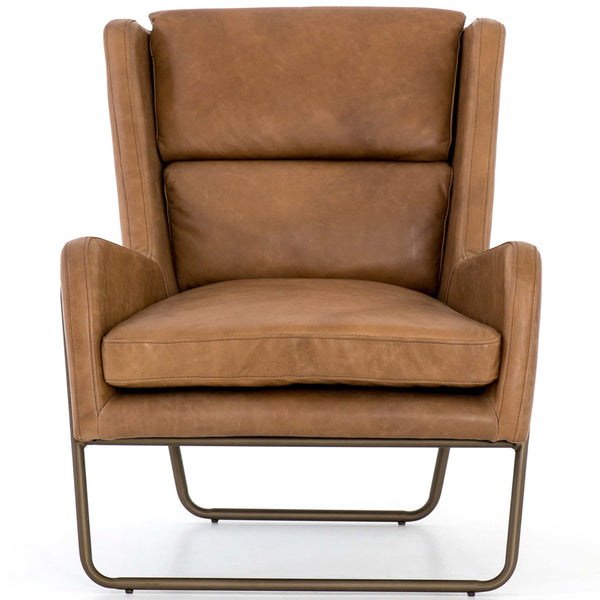 Home Fashion Wembley Leather Chair Patina Copper By Four Hands