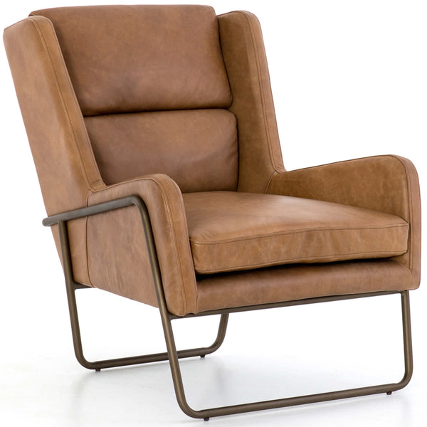 home fashion Wembley Leather Chair Patina Copper by Four Hands
