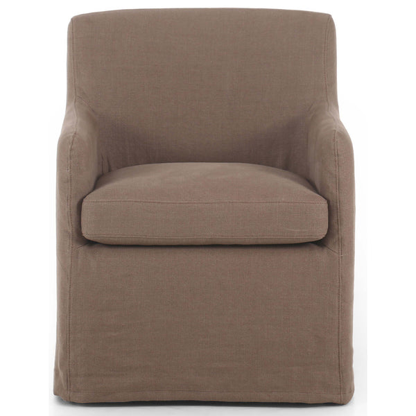 Home Fashion Westcott Slipcover Dining Chair Brussels Mushroom Set Of 2 By Four Hands