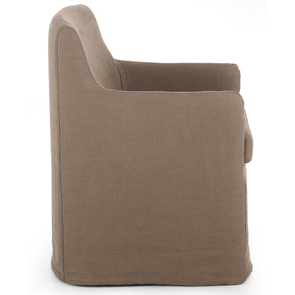 Home Fashion Westcott Slipcover Dining Chair Brussels Mushroom Set Of 2 By Four Hands