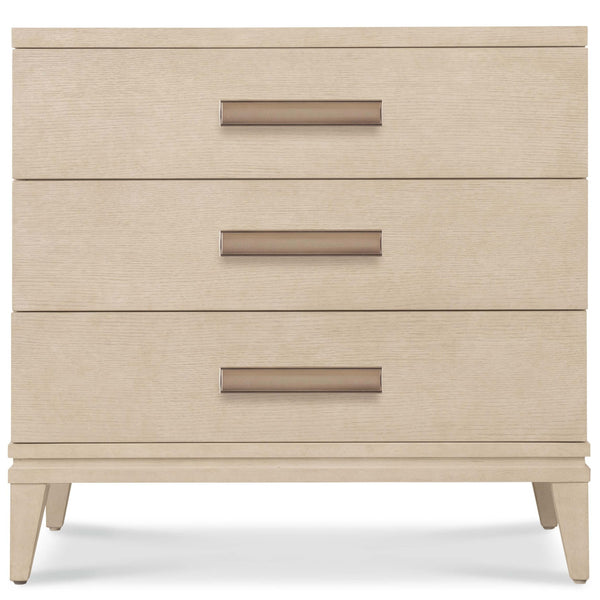 Home Fashion Westwood 3 Drawer Nightstand Polished Limestone