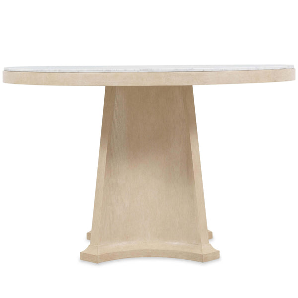 Home Fashion Westwood Round Stone Top Dining Table Polished Limestone