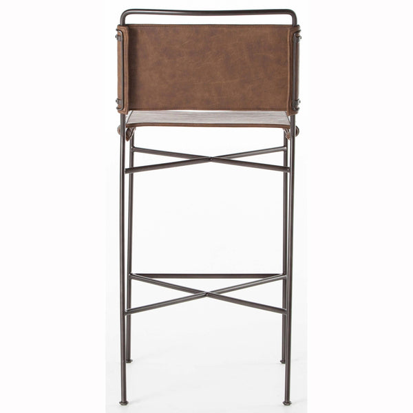 Home Fashion Wharton Bar & Counter Stool Distressed Brown Set Of 2 By Four Hands