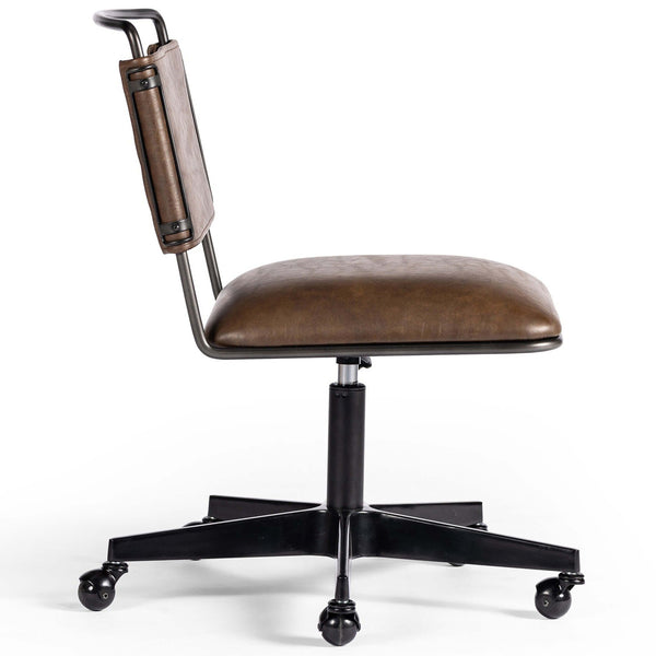 Home Fashion Wharton Desk Chair Distressed Brown By Four Hands