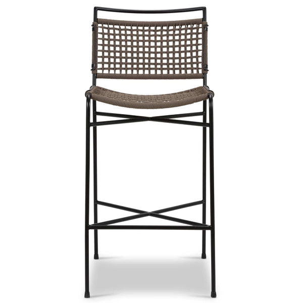 Home Fashion Wharton Outdoor Bar & Counter Stool Earth Rope By Four Hands