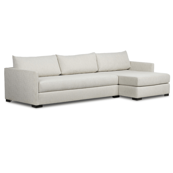 home fashion Wickham 2 Piece Right Chaise Sleeper Sectional Alameda Snow by Four Hands