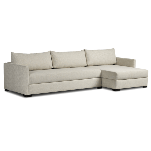 home fashion Wickham 2 Piece Right Storage Chaise Sleeper Sectional Alameda Snow by Four Hands