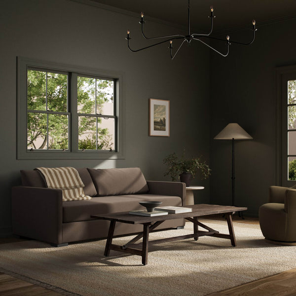 Home Fashion Wickham 86.5" Sofa Savoy Coffee By Four Hands