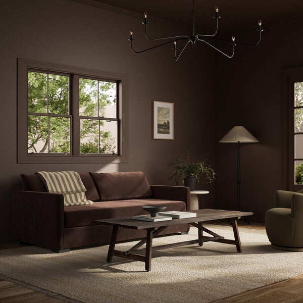 Home Fashion Wickham 86.5" Sofa Surrey Cocoa By Four Hands