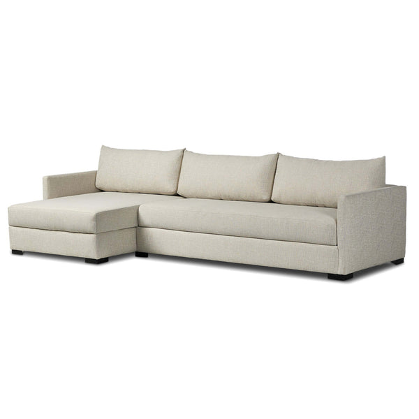 Home Fashion Wickham Left Chaise Sleeper Sectional W/Storage Alameda Snow By Four Hands