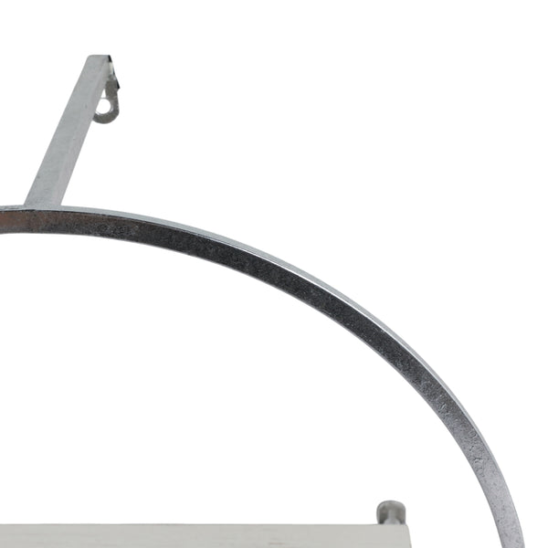 Home Fashion Wood And Metal Wall Shelves White/Silver Set Of 3