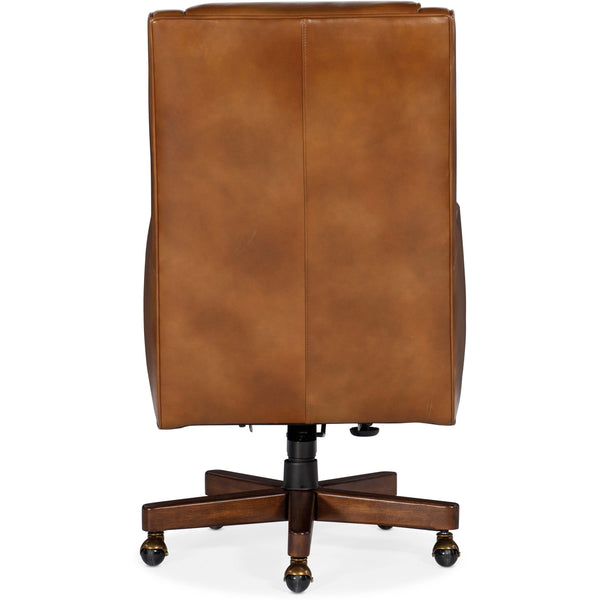 Home Fashion Wright Executive Swivel Tilt Leather Chair Voyage Cedar