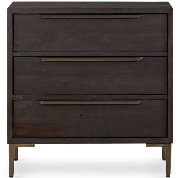 Home Fashion Wyeth 3 Drawer Dresser Dark Carbon By Four Hands