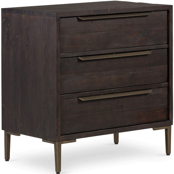 home fashion Wyeth 3 Drawer Dresser Dark Carbon by Four Hands
