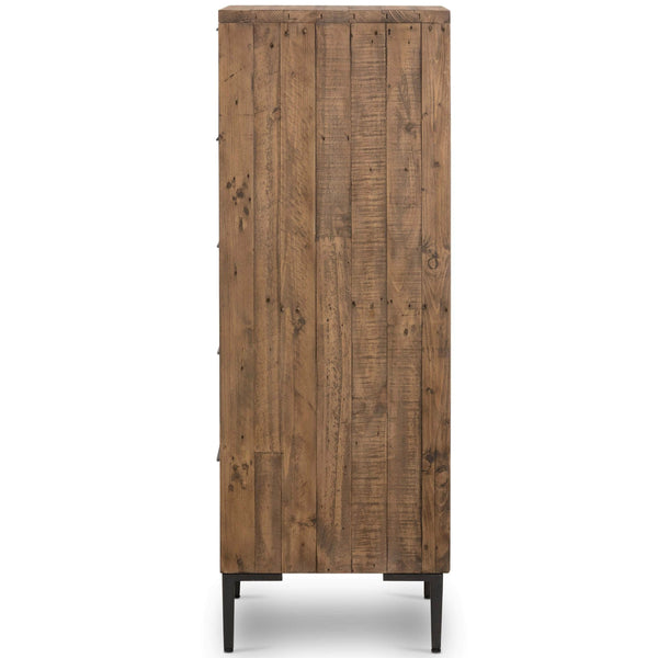 Home Fashion Wyeth 5 Drawer Dresser Rustic Sandalwood By Four Hands