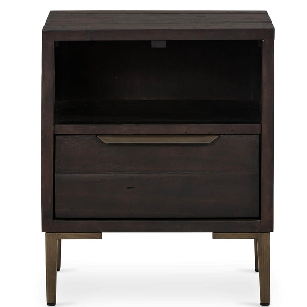 Home Fashion Wyeth Nightstand Dark Carbon By Four Hands