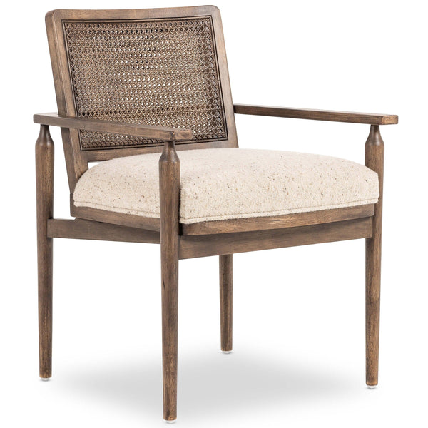 home fashion Xavier Dining Arm Chair Hasselt Taupe by Four Hands