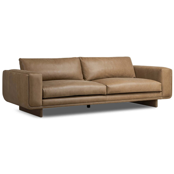 Home Fashion Yann Leather Sofa Palermo Drift By Four Hands