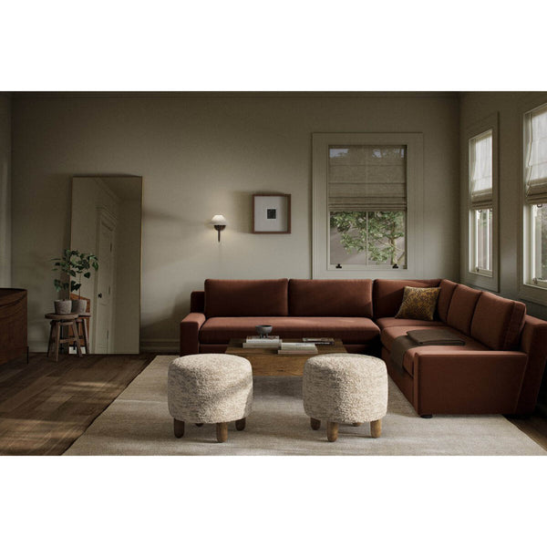 Home Fashion Yelena 3 Piece Sectional Surrey Auburn By Four Hands
