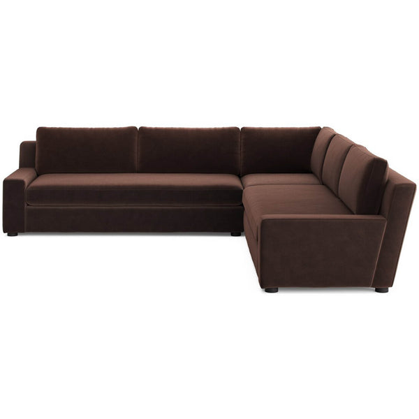 home fashion Yelena 3 Piece Sectional Surrey Cocoa by Four Hands