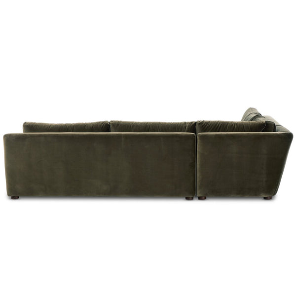 Home Fashion Yelena 3 Piece Sectional Surrey Olive By Four Hands
