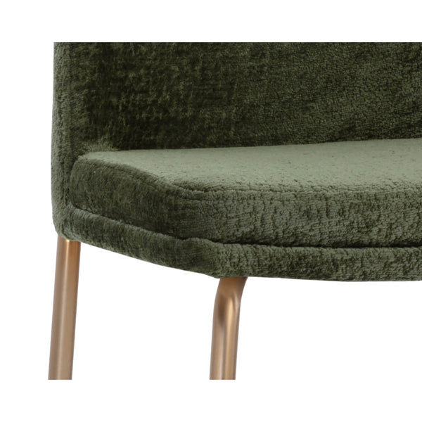 Home Fashion Zeke Counter Stool Bergen Olive/Antique Brass