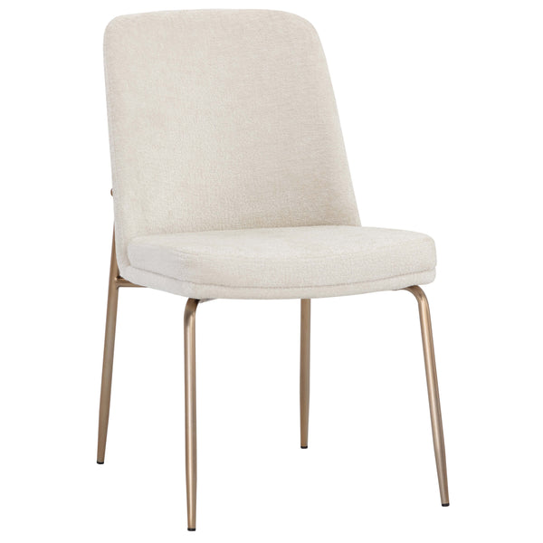 home fashion Zeke Dining Chair Bergen Ivory/Antique Brass Set of 2