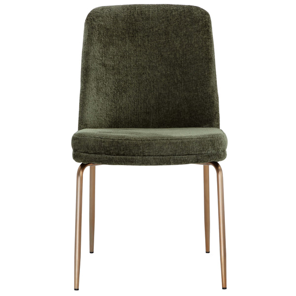 Home Fashion Zeke Dining Chair Bergen Olive/Antique Brass Set Of 2