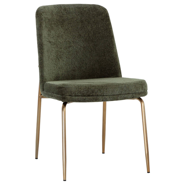 home fashion Zeke Dining Chair Bergen Olive/Antique Brass Set of 2