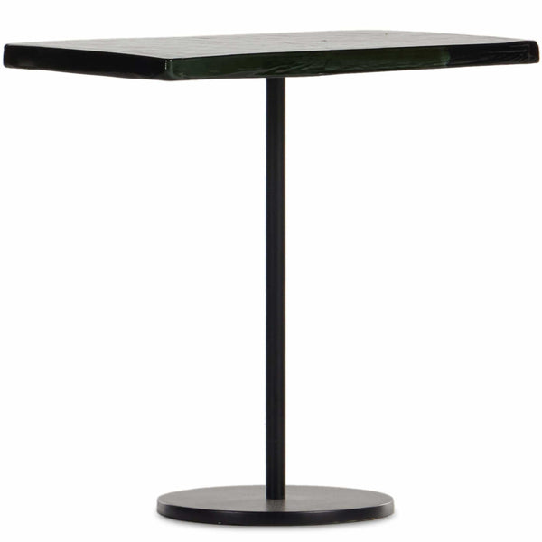 home fashion Zevon End Table Moss Cast Glass by Four Hands