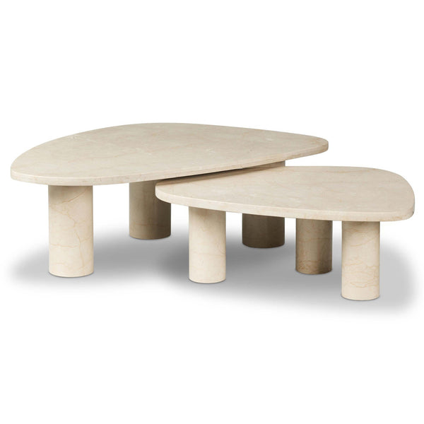 home fashion Zion Coffee Table Set Cream by Four Hands