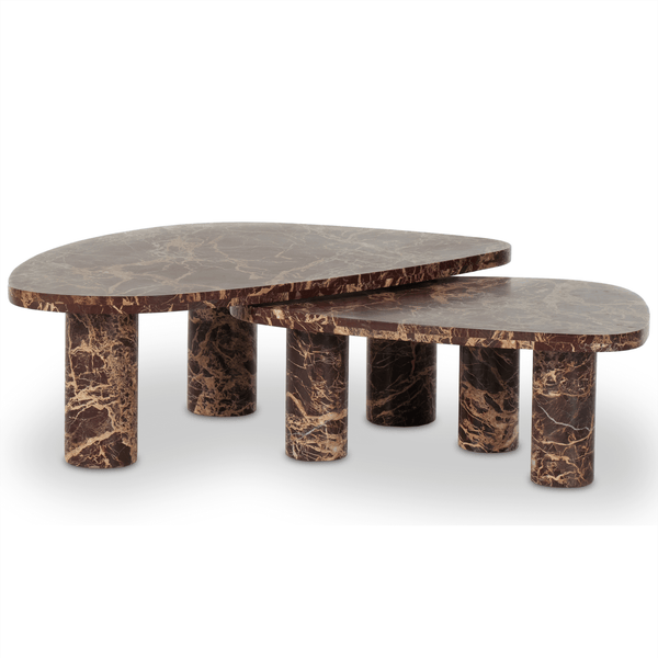 home fashion Zion Coffee Table Set Merlot by Four Hands