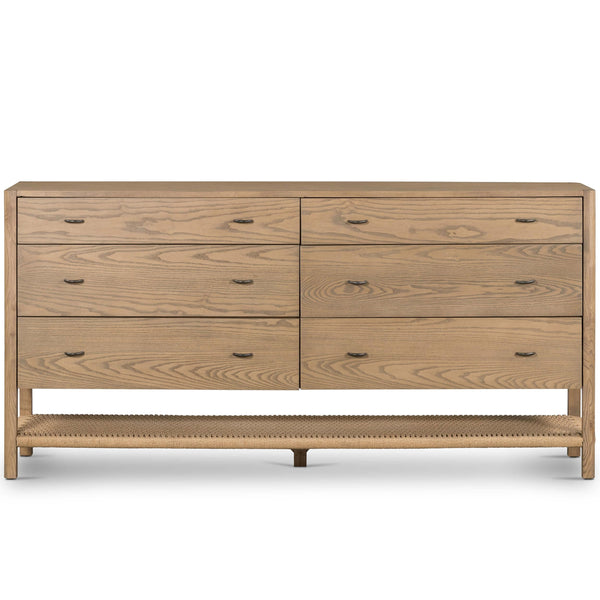 Home Fashion Zuma 6 Drawer Dresser Dune Ash By Four Hands