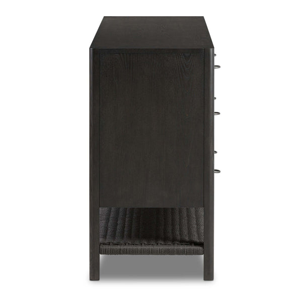 Home Fashion Zuma 6 Drawer Dresser Smoked Black By Four Hands