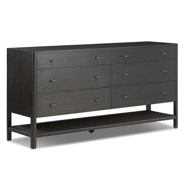 home fashion Zuma 6 Drawer Dresser Smoked Black by Four Hands